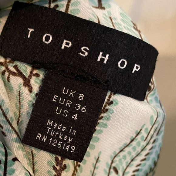 Top Shop IDOL White Vine Tiered Ruffle Camisole Tank Top Blouse 4 - Picture 3 of 4